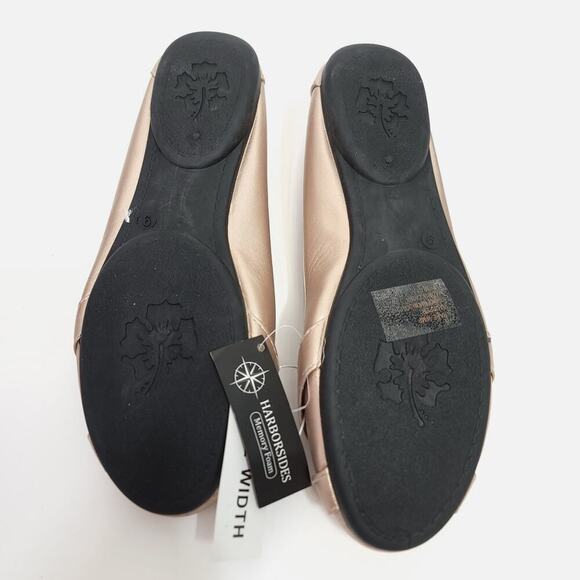 Harborsides Flats Ballet Flat Shoes Size 9 Metallic Rose Gold Wide Width - Picture 8 of 12